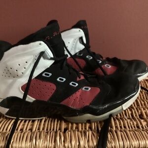 Jordan Hightop 6-17-23 Black Red and White